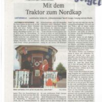 Mit dem Traktor zum Nordkap