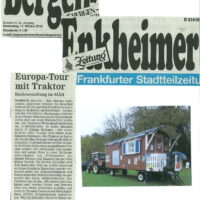 Europa-Tour mit Traktor