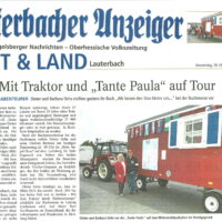 Mit Traktor und "Tante Paula" auf Tour