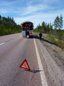 Wir sichern die Unfallstelle ab...inzwischen Routine für uns