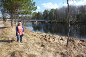 Flussbiegung vor dem Campingplatz