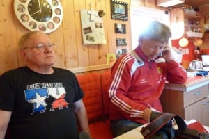Klaus Mildner und der schwedische Redakteur der "Östersunds-Post" Klaus Mildner und der schwedische Redakteur der "Östersunds-Post"