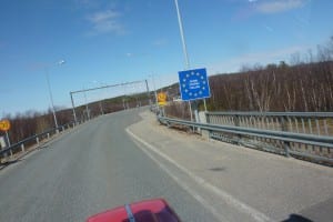 An der finnischen Grenze in "Kaaresuando"