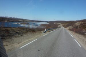 Einzige Straße zum Nordkap/ bei "Russenes"