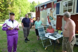 Freundliche Nachbarn sind immer willkommen (Campingplatz in Kouvola)