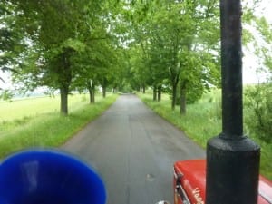 Die Alleen zwischen den Dörfern durchfahren wir gerne