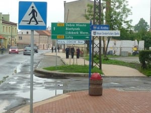 In einer ostpolnischen Kleinstadt nach einem heftigen Gewitterregen In einer ostpolnischen Kleinstadt nach einem heftigen Gewitterregen