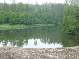 Am Ufer der "Alle" bei "Olsztyn"