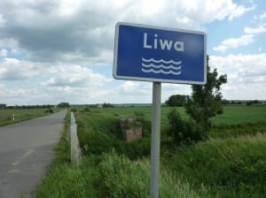 Rast an der "Liwa", die 2 km weiter in die "Wesla" (Weichsel) mündet