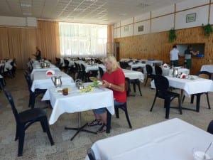 In der Kantine des Campingplatzes