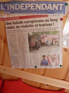 Presseartikel in der Lezignaner Tageszeitung Presseartikel in der Lezignaner Tageszeitung