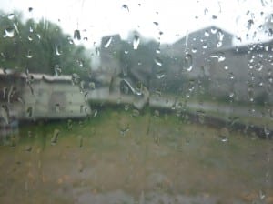 Regentropfen, die an mein Fenster klopfen...