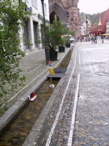 Das berühmte "Freiburger Wässerle" durchzieht die Innenstadt Das berühmte "Freiburger Wässerle" durchzieht die Innenstadt
