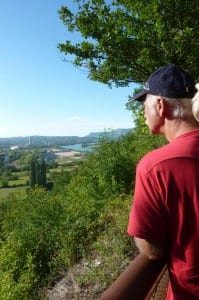 Herrliche Aussicht über das Tal der Rhone