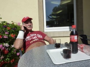 "Colapause" im Terrassencafe der Frauenklinik